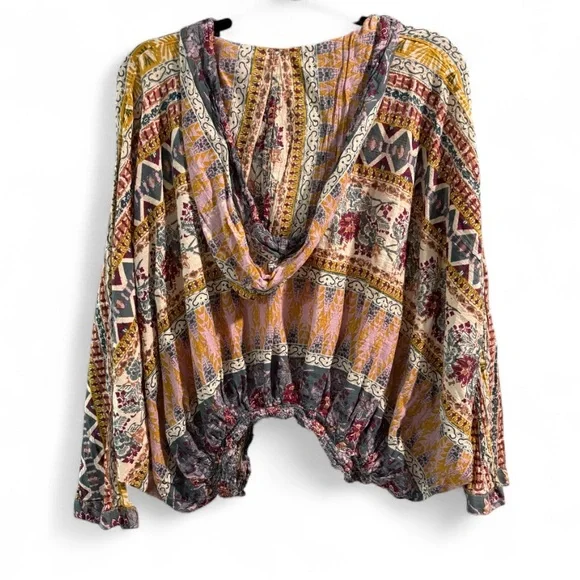 Free People Hold On Tight Gauze Pullover - Picture 2 of 4